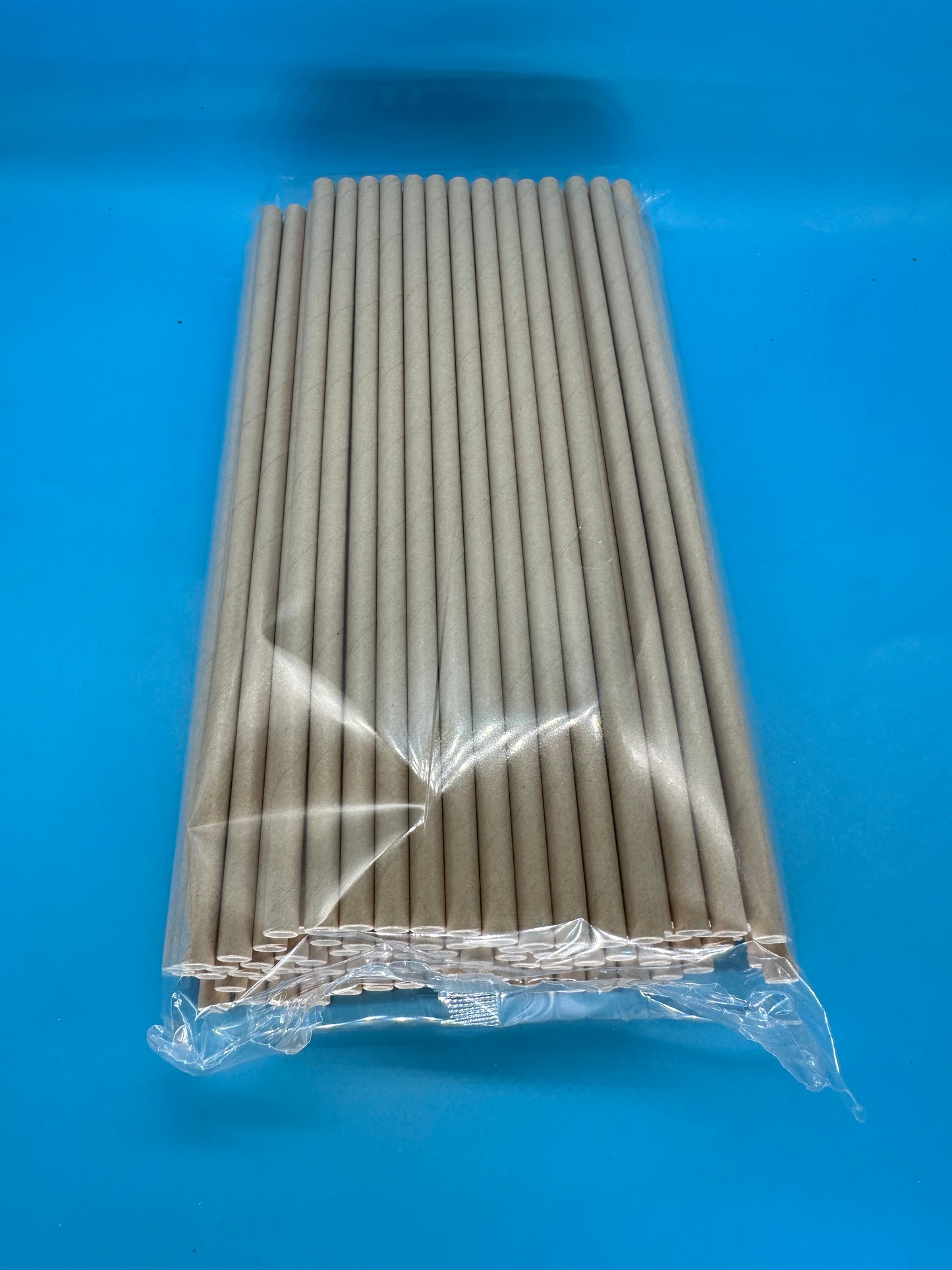 6*197mm Green Bull Straw - Natural Harmony: Eco-Friendly Kraft Paper Straw Set a 100 Straws