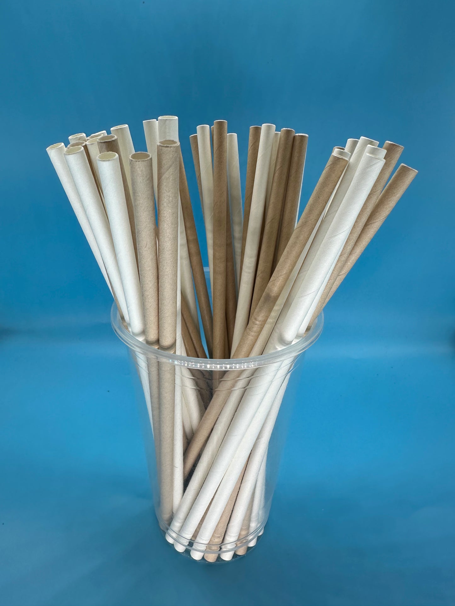 6*197mm Green Bull Straw - Natural Harmony: Eco-Friendly Kraft Paper Straw Set a 100 Straws