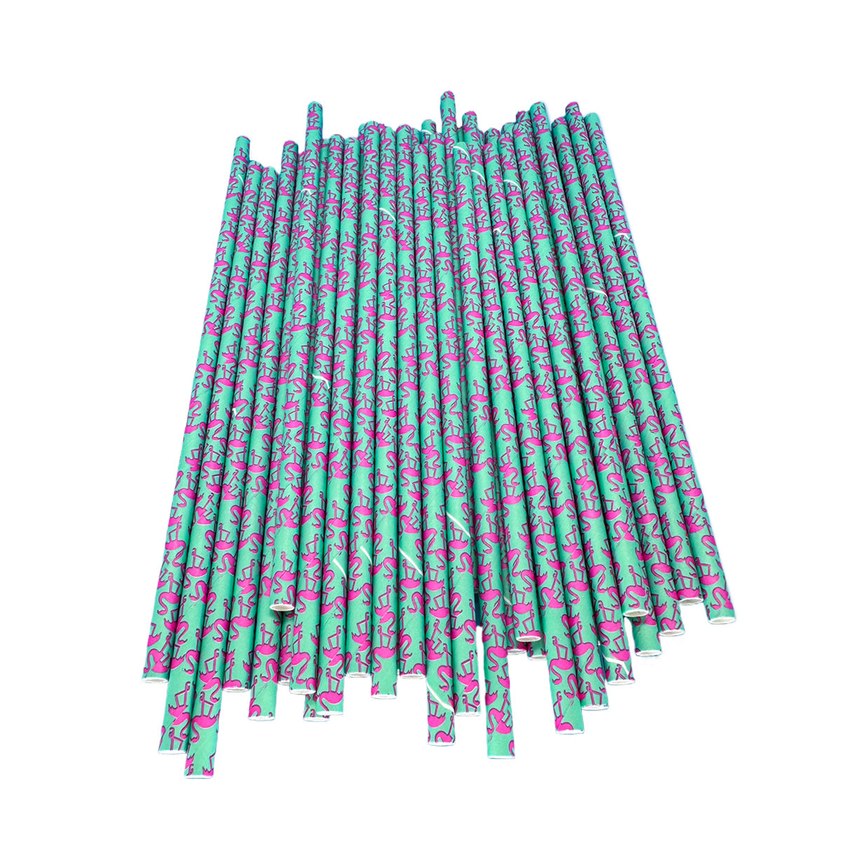 Smoothie Straws Wholesale Magic Pink Swan Paper Straws for Cold Drinks